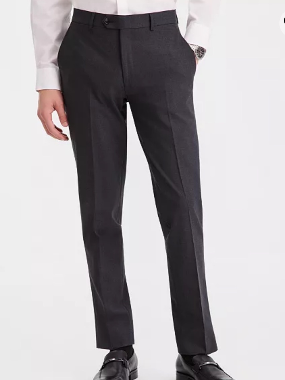 Bar III Men's Slim Fit Dress Pants in Charcoal Gray
